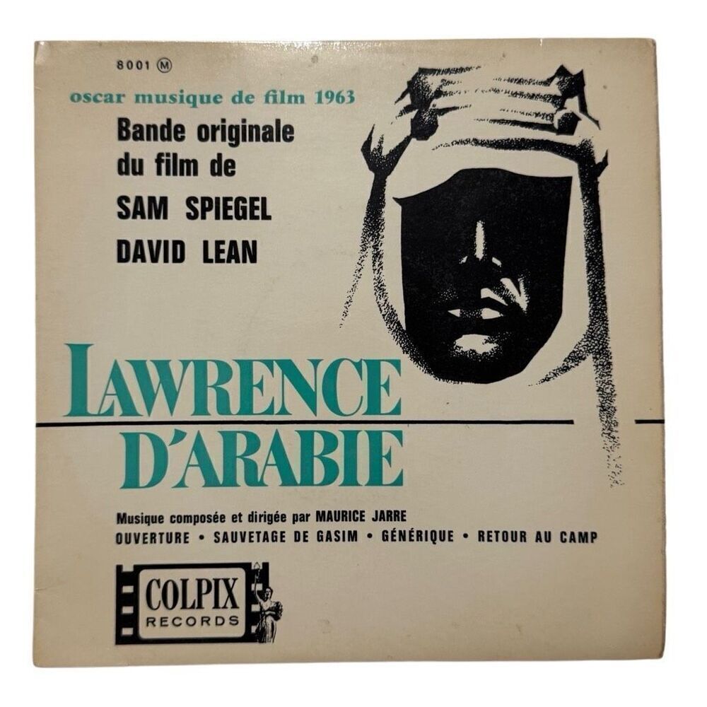MAURICE JARRE Lawrence d'Arabie France EP 7 1963 OST